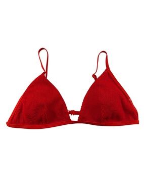 Good American Always Fits Perfect Fit Bikini Top Bright Poppy Red 4 / XL